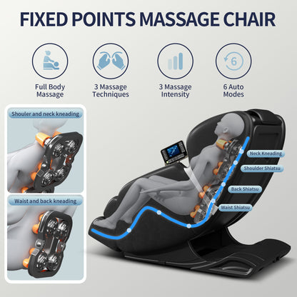 Full-Body Massage Chair with Zero Gravity, Foot Massage and Touchscreen