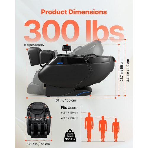 4D Zero-Gravity Massage Chair with SL Track and Heat