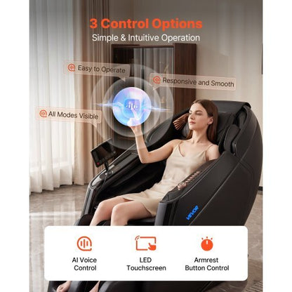4D Zero-Gravity Massage Chair with SL Track and Heat