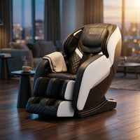 Shiatsu Massage Chair with Zero Gravity Recline, Full Body Air Compression, Heat Therapy, and Extendable Footrest - for Home/Office, Ideal Gift for Relaxation — Studio Shot