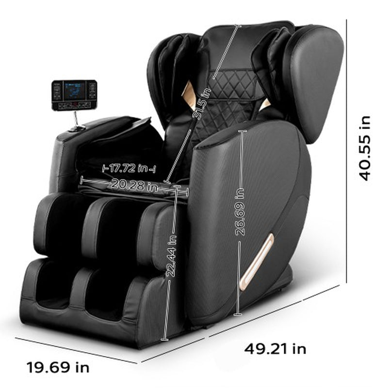 Full Body Massage Chair L Track Zero Gravity Shiatsu Massage Recliner W/5 Modes