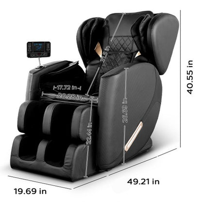 Full Body Massage Chair L Track Zero Gravity Shiatsu Massage Recliner W/5 Modes