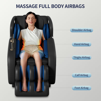 Full-Body Massage Chair with Zero Gravity, Foot Massage and Touchscreen