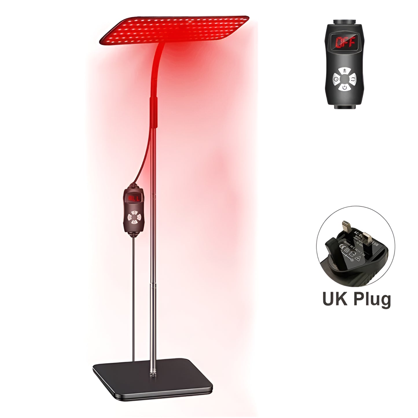 660Nm 850Nm LED Red Light Therapy Panel with Stand near Infrared Therapy Lamp Devices for Body Muscle Relax and Skin Care — product view 3