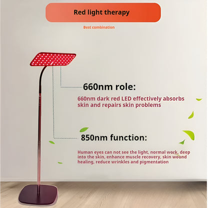 660Nm 850Nm LED Red Light Therapy Panel with Stand near Infrared Therapy Lamp Devices for Body Muscle Relax and Skin Care — product view 5
