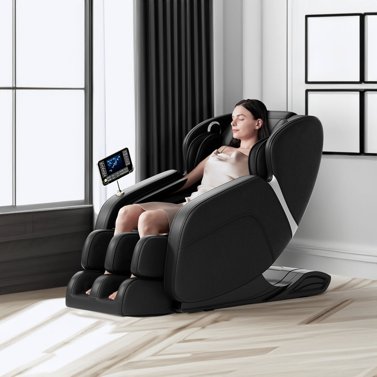 Full-Body Massage Chair with Zero Gravity, Foot Massage and Touchscreen