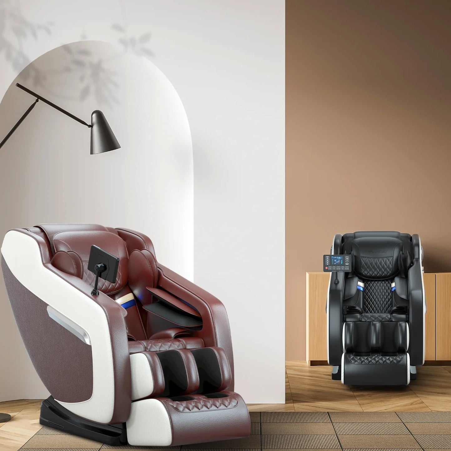 Full Body Massage Chair with Zero Gravity, Heated Back & Legs, 20 Airbags, Bluetooth, Shiatsu Recliner for Home
