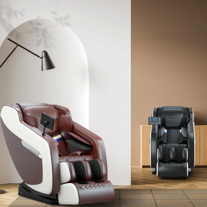 Full Body Massage Chair with Zero Gravity, Heated Back & Legs, 20 Airbags, Bluetooth, Shiatsu Recliner for Home