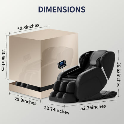 Full-Body Massage Chair with Zero Gravity, Foot Massage and Touchscreen