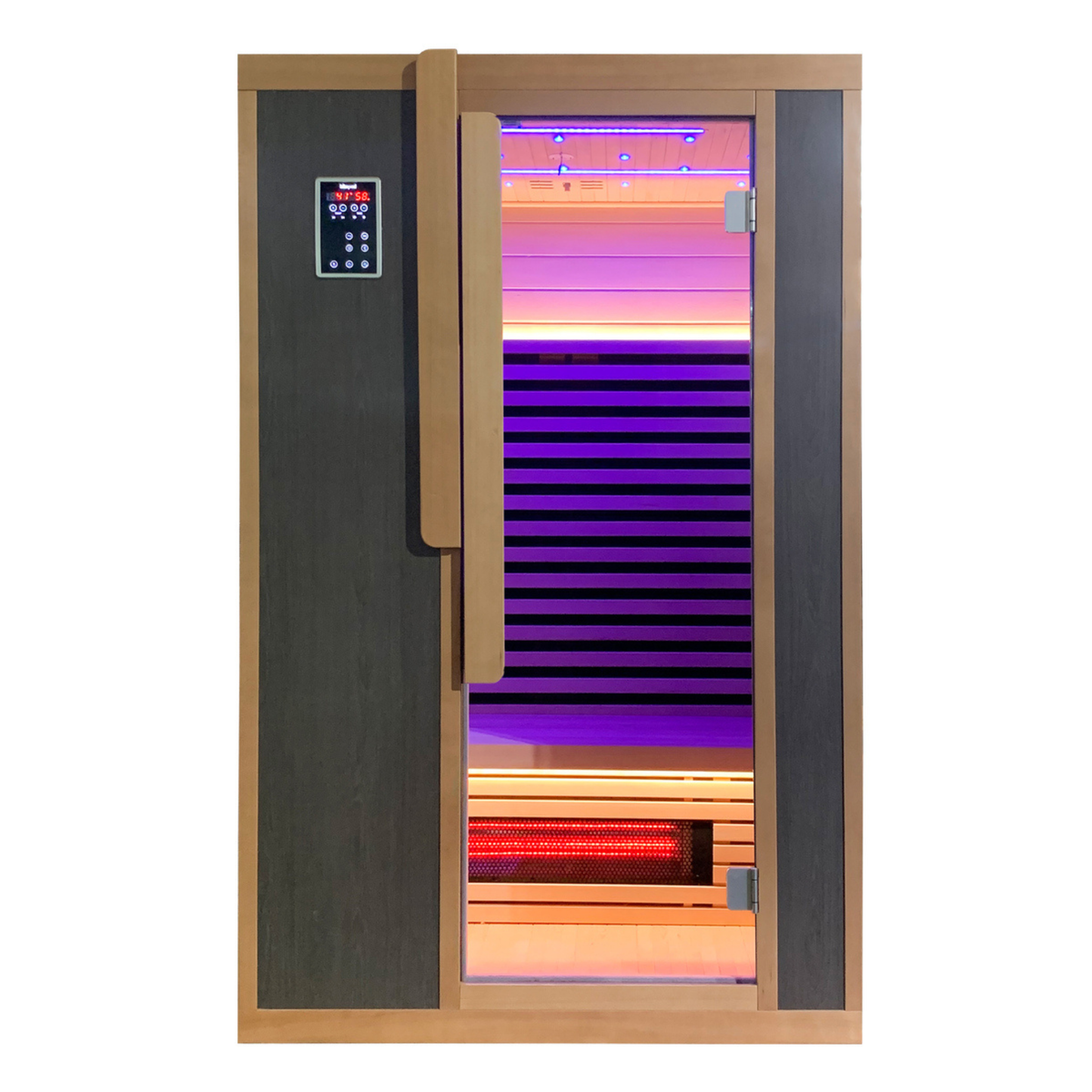 Two-Person Full-Spectrum Infrared Sauna with Red Light