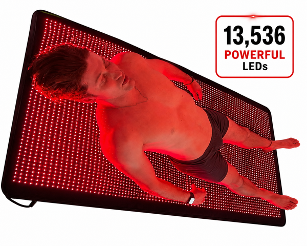 Full Body Red Light Therapy Blanket, 660nm + 850nm LEDs