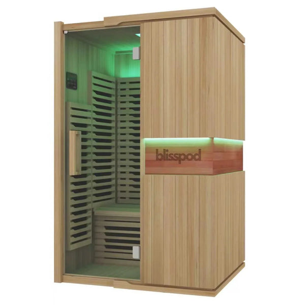 2-Person Full Spectrum Infrared Sauna, Hemlock Wood