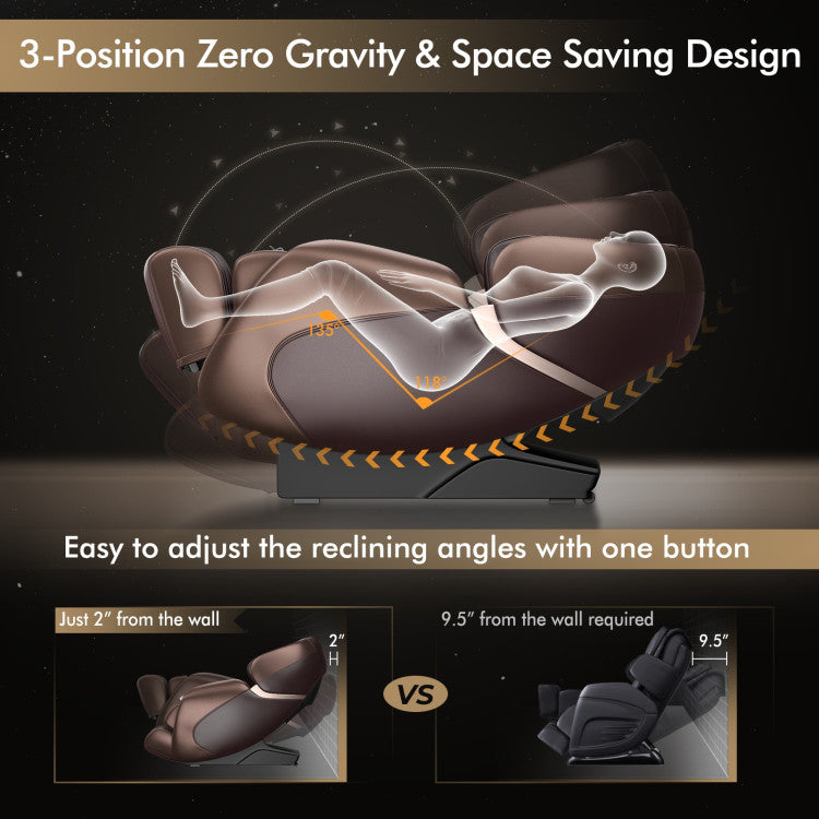 Full Body Massage Chair with Zero Gravity and 53-Inch SL Track