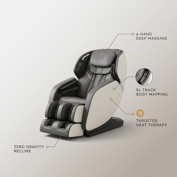 Zero Gravity SL-Track Heated Massage Chair – Wireless Remote