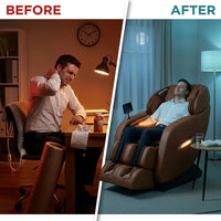 L-Track Full Body Massage Chair – Zero Gravity & Heat
