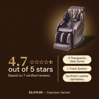 L-Track Full Body Massage Chair – Zero Gravity & Heat