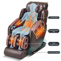L-Track Full Body Massage Chair – Zero Gravity & Heat