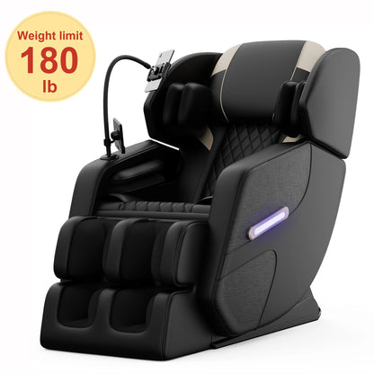 Zero Gravity Massage Chair: Reclining, Heating, Full-Body Air Compression, 6 Rollers& Touchscreen. Supports up to 180Lbs & 6Ft — product view 2