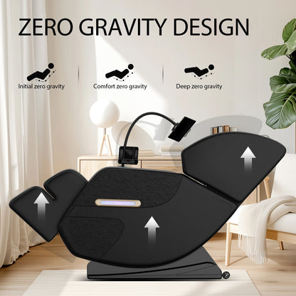 Zero Gravity Massage Chair: Reclining, Heating, Full-Body Air Compression, 6 Rollers& Touchscreen. Supports up to 180Lbs & 6Ft — product view 3
