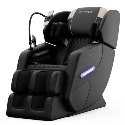 Zero Gravity Massage Chair: Reclining, Heating, Full-Body Air Compression, 6 Rollers& Touchscreen. Supports up to 180Lbs & 6Ft — product view 9