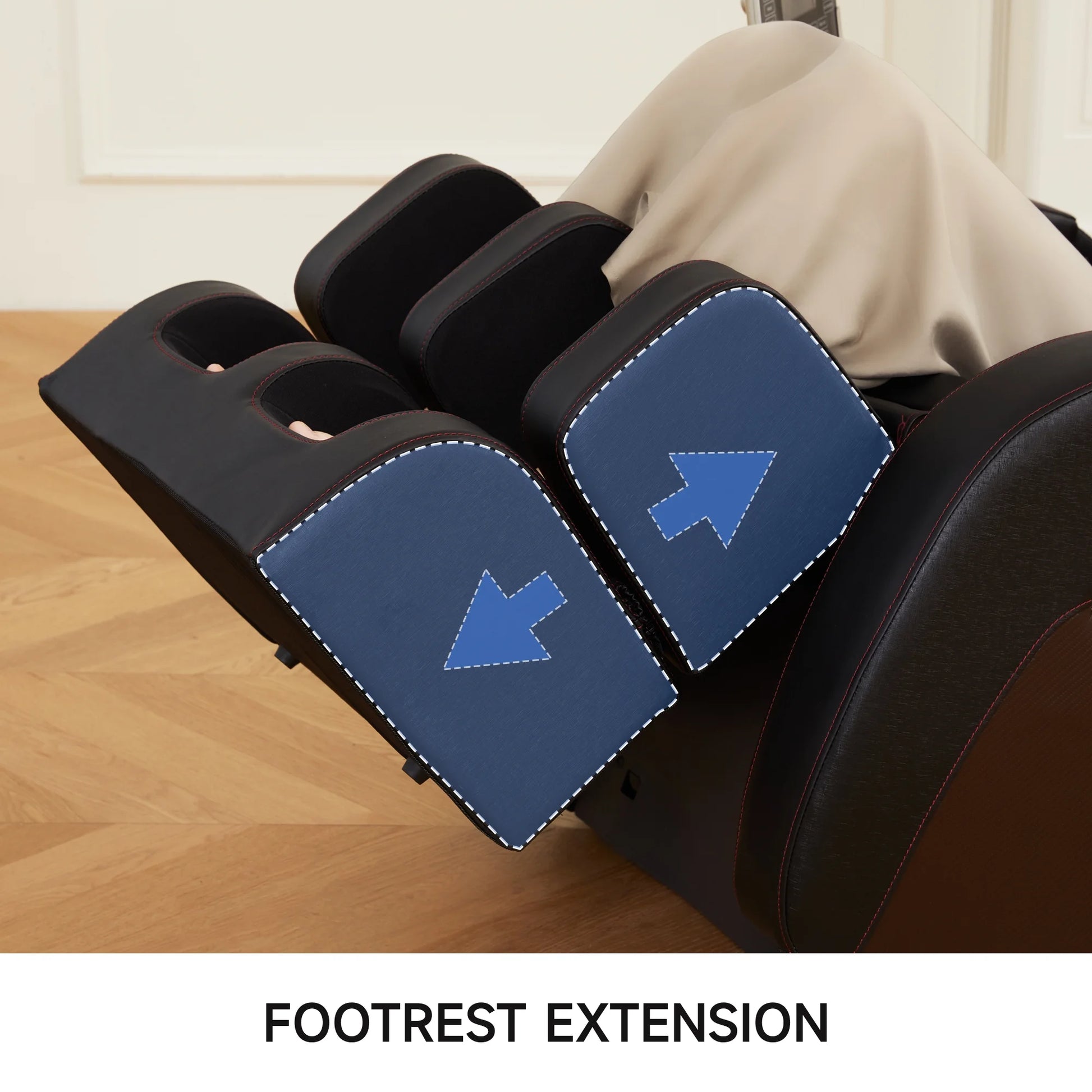 Zero Gravity Massage Chair, Shiatsu Massage Relaxation Recliner with Heating and Bluetooth, Brown — product view 7
